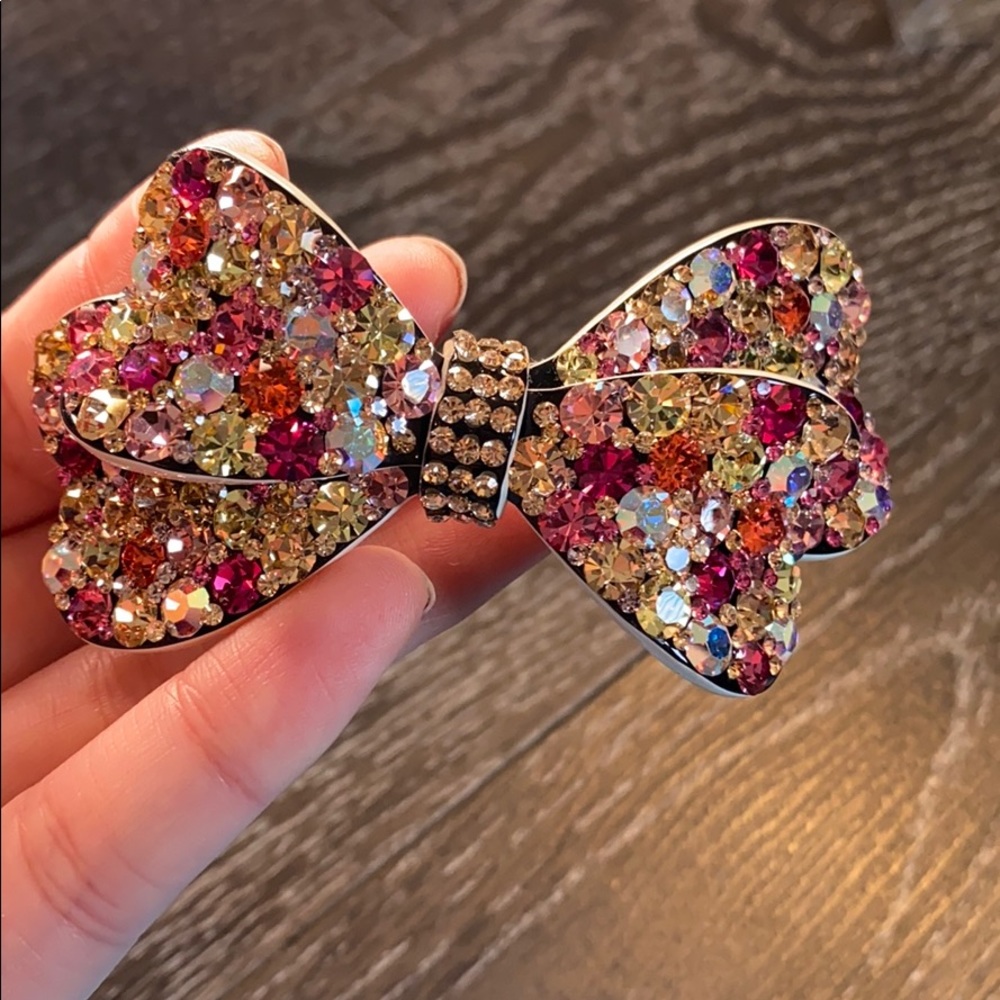 Handmade hair bow tie clip